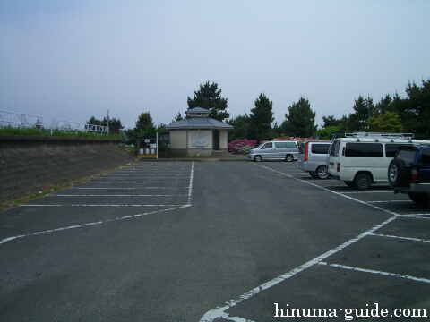 広浦公園キャンプ場の第1駐車場